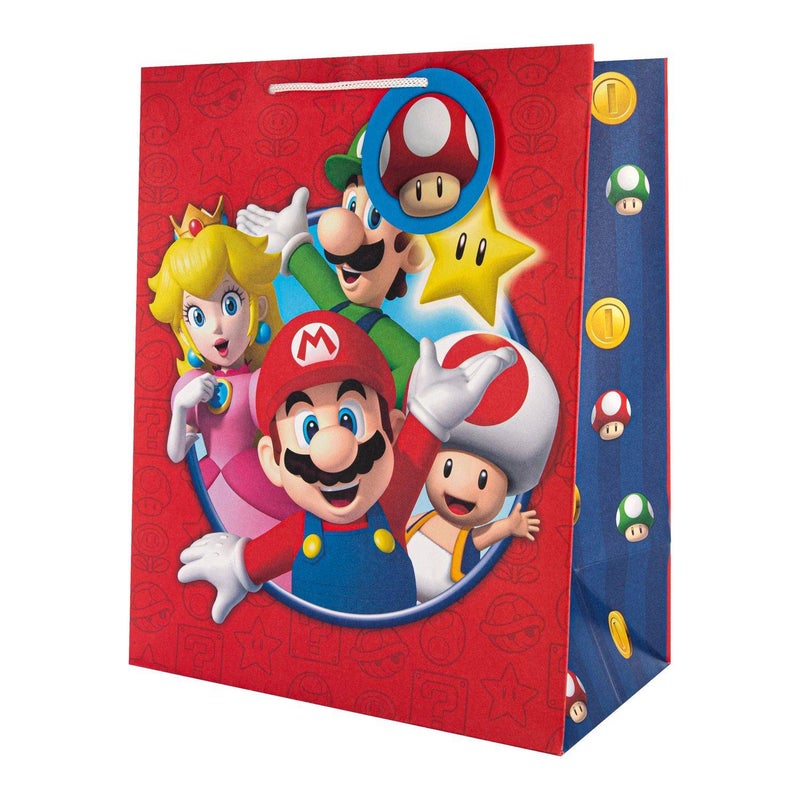 Hallmark Nintendo Super Mario Large Gift Bag (26.5 x 14.6 x 33 cm) - Image 2